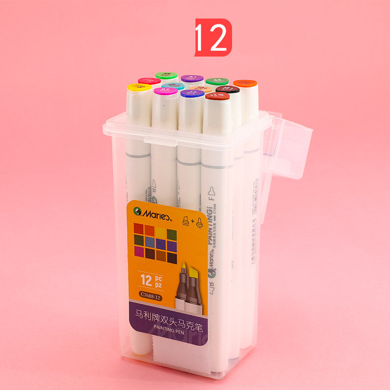 Alcohol Oily Double-Headed Marker Pen Set